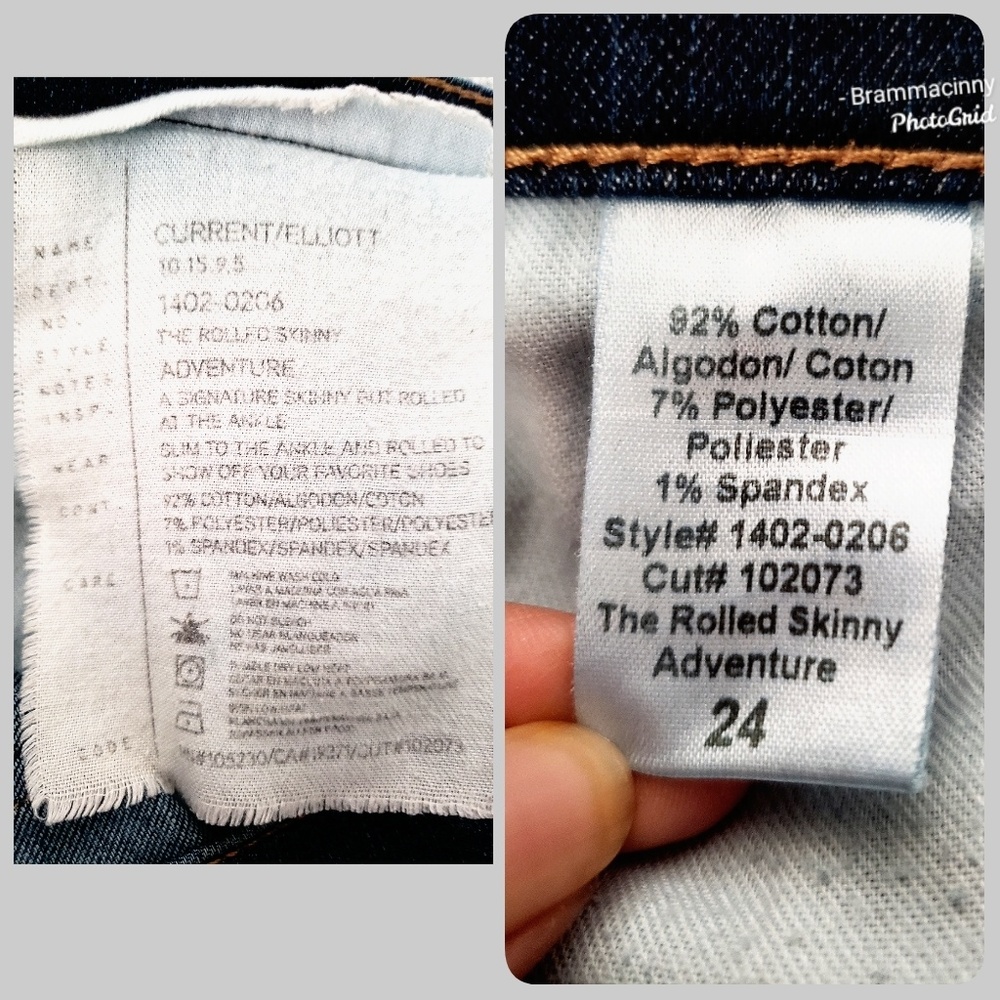 Current/Elliott The Rolled Skinny Adventure Jeans - Picture 5 of 8